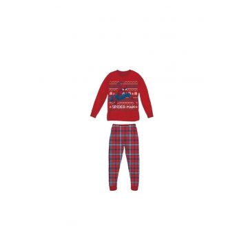 Pijama de bumbac cu tematica de Craciun  8460