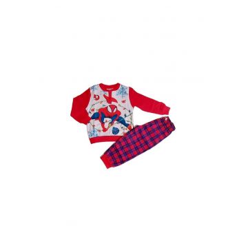 Pijama de bumbac cu tematica de Craciun