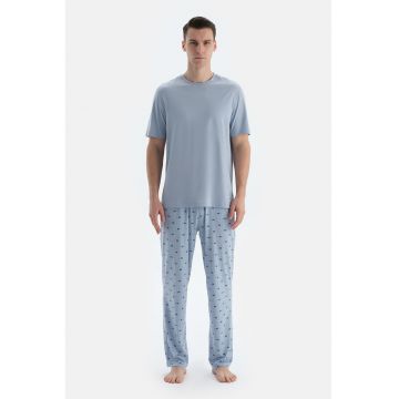 Pijama din amestec de modal cu maneci scurte