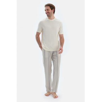 Pijama din amestec de modal cu model