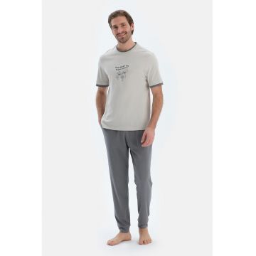 Pijama din amestec de modal cu snur