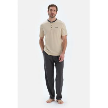 Pijama din amestec de modal si bumbac