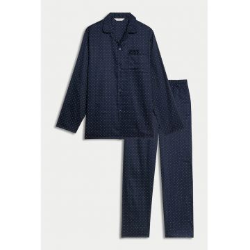 Pijama din bumbac cu model