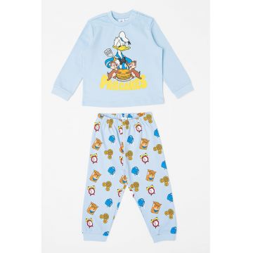 Pijama lunga cu model cu desene animate
