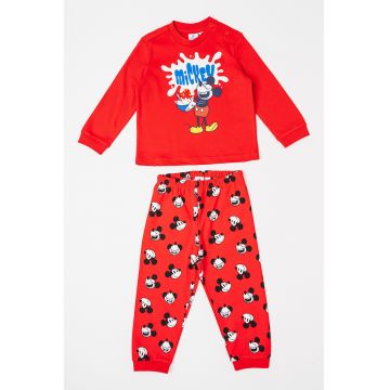 Pijama lunga cu model cu desene animate