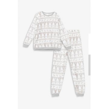 Pijama lunga cu tematica de Craciun