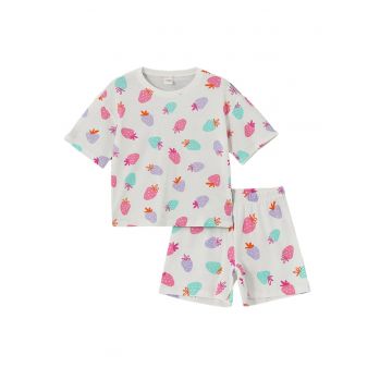 Pijama scurta cu imprimeu