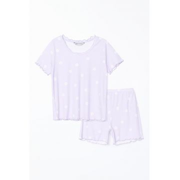 Pijama scurta cu model floral