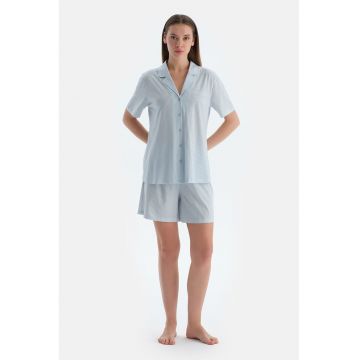 Pijama scurta din amestec de modal cu dungi