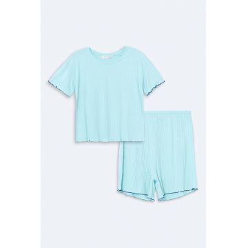 Pijama uni cu pantaloni scurti