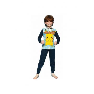 Pijamale copii Pokemon Pikachu Albastru