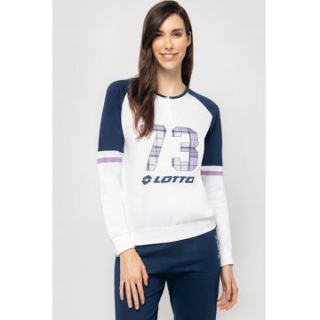 Pijamale de dama din bumbac  LP5166 - Alb | Albastru inchis
