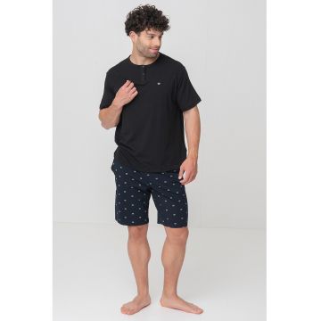 Tricou de pijama din amestec de bumbac organic