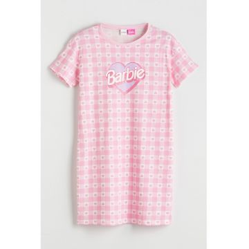 Camasa de noapte cu model cu tematica Barbie