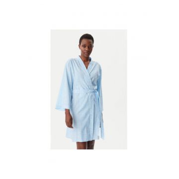 Halat dama -  305145666 - Bumbac/Viscoza - Albastru