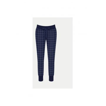 Pantaloni de pijama dama -  304533709 - Bumbac - Albastru