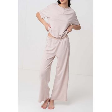 Pantaloni de pijama din amestec de bumbac organic