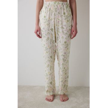 Pantaloni de pijama lungi cu imprimeu