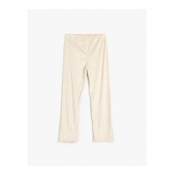 Pantaloni de pijama relaxed fit cu model in dungi