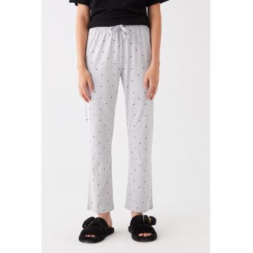 Pantaloni lungi de pijama din amestec de bumbac