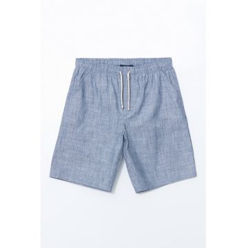 Pantaloni scurti de pijama cu snur de ajustare in talie
