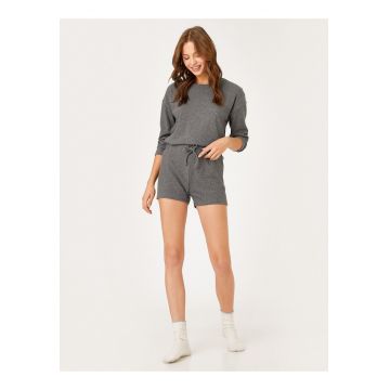 Pantaloni scurti de pijama cu snur de ajustare