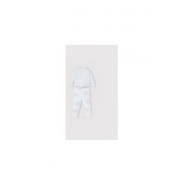 Pijama baieti -  209971583 - Bumbac - 55 CM - Alb