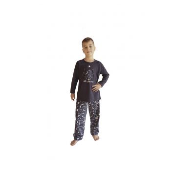 Pijama baieti din bumbac Christmas PCI03