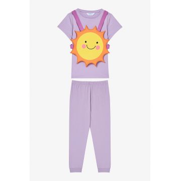 Pijama cu detaliu grafic