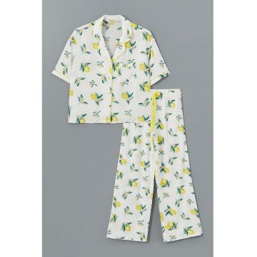 Pijama cu imprimeu cu fructe