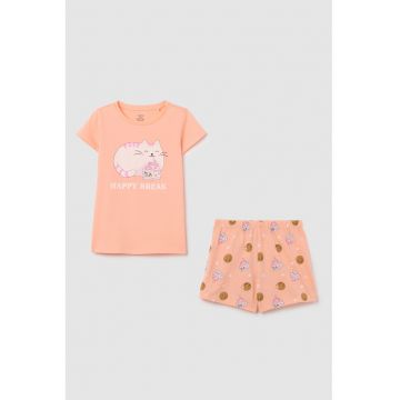 Pijama cu imprimeu grafic