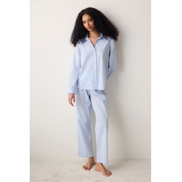 Pijama cu pantaloni lungi si model in dungi