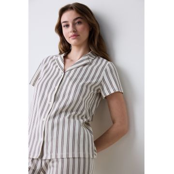 Pijama cu pantaloni lungi si model in dungi