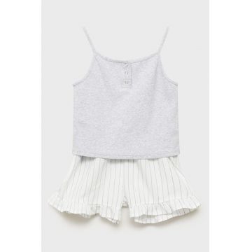 Pijama cu pantaloni scurti din amestec de bumbac