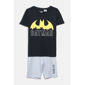 Pijama cu pantaloni scurti si imprimeu desene animate