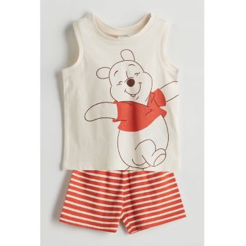Pijama de bumbac cu model cu desene