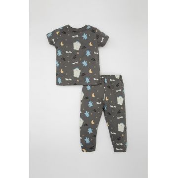 Pijama de bumbac cu model