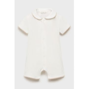 Pijama din amestec de bumbac cu guler Peter Pan