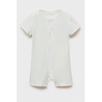Pijama din amestec de bumbac cu model in dungi