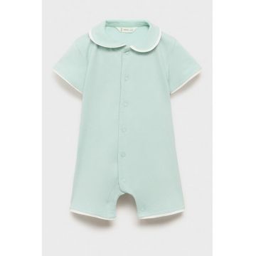 Pijama din amestec de bumbac cu model uni