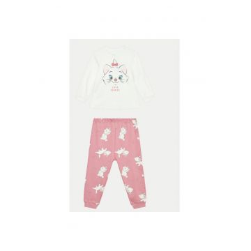 Pijama fete -  304548109 - Bumbac organic - 74-80 CM - Bej