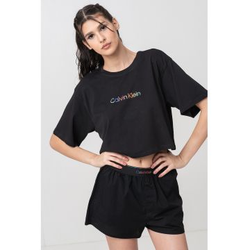 Pijama scurta cu logo