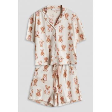 Pijama scurta cu model grafic