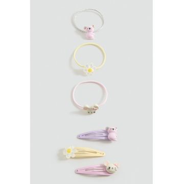 Set de agrafe si clips de par - 6 piese