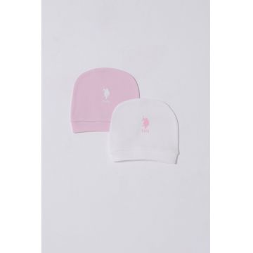 Set de caciuli de bumbac cu logo - 2 piese