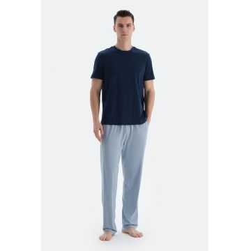 Set de pantaloni de pijama cu talie ajustabila - 2 perechi