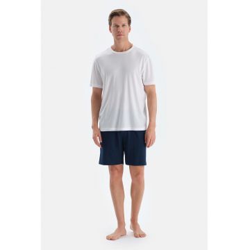 Set de pantaloni scurti de pijama din bumbac si modal - 2 perechi