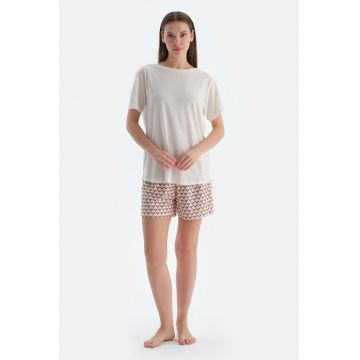 Set de pantaloni scurti de pijama din modal si bumbac - 2 perechi