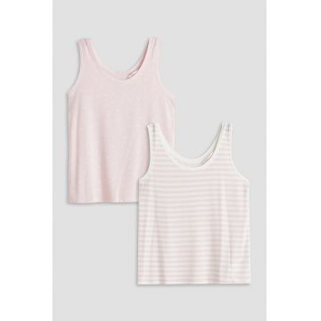 Set de top-uri de pijama cu decolteu rotund - 2 Piese