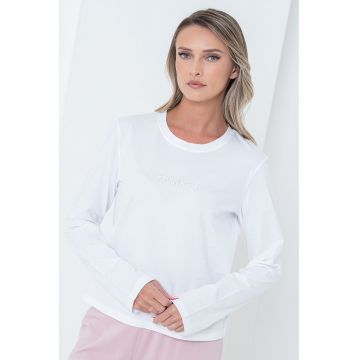 Buza de pijama cu decolteu rotund